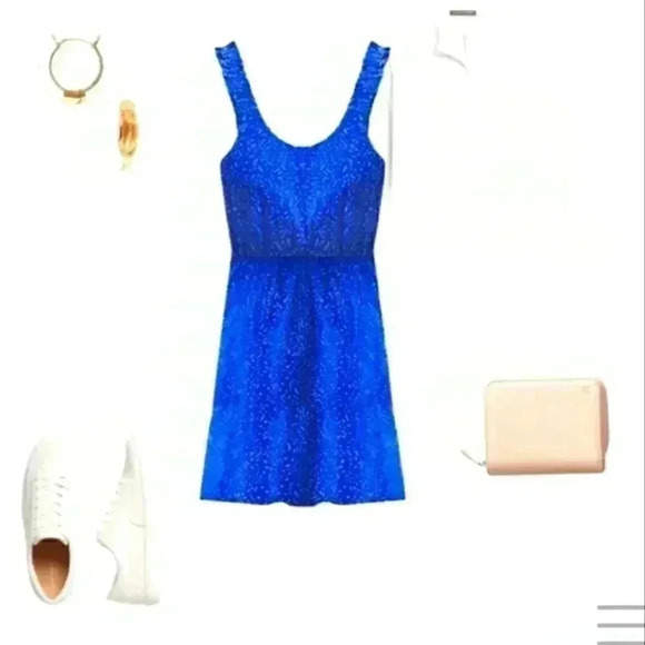 Banana Republic Ruffle Fit-And-Flare Dress - Picture 3 of 12